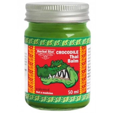 Зелёный бальзам для заживления кожи с жиром сиамского крокодила (50 мл)