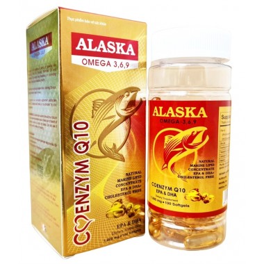 Омега 3 6 9  с  Q10 и витамином Е 1000 мг (Alaska) Вьетнам 100 капсул