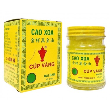 Натуральный бальзам Cao Xoa Cup Vang от простуды, головной и суставной боли (40 г) Натуральный бальзам Cao Xoa Cup Vang от простуды, головной и суставной боли (40 г)