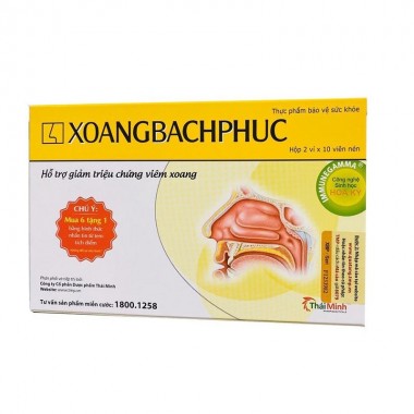 Xoang Bach Phuc таблетки от аллергического ринита и синусита (20 шт)