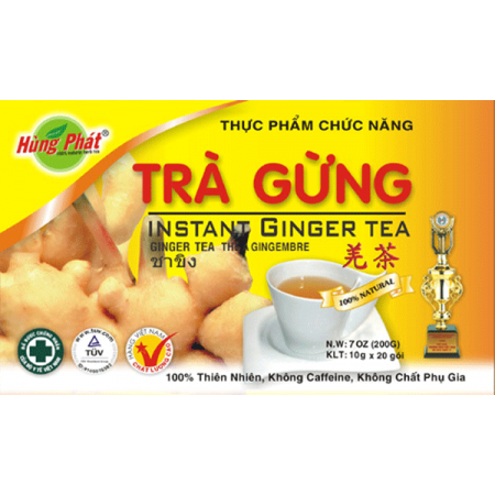 Растворимый имбирный чай Ginger tea Tra Gung